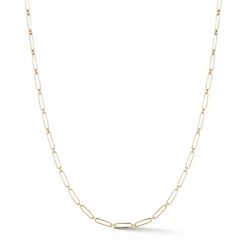 Alternating Link Grover Chain in yellow gold