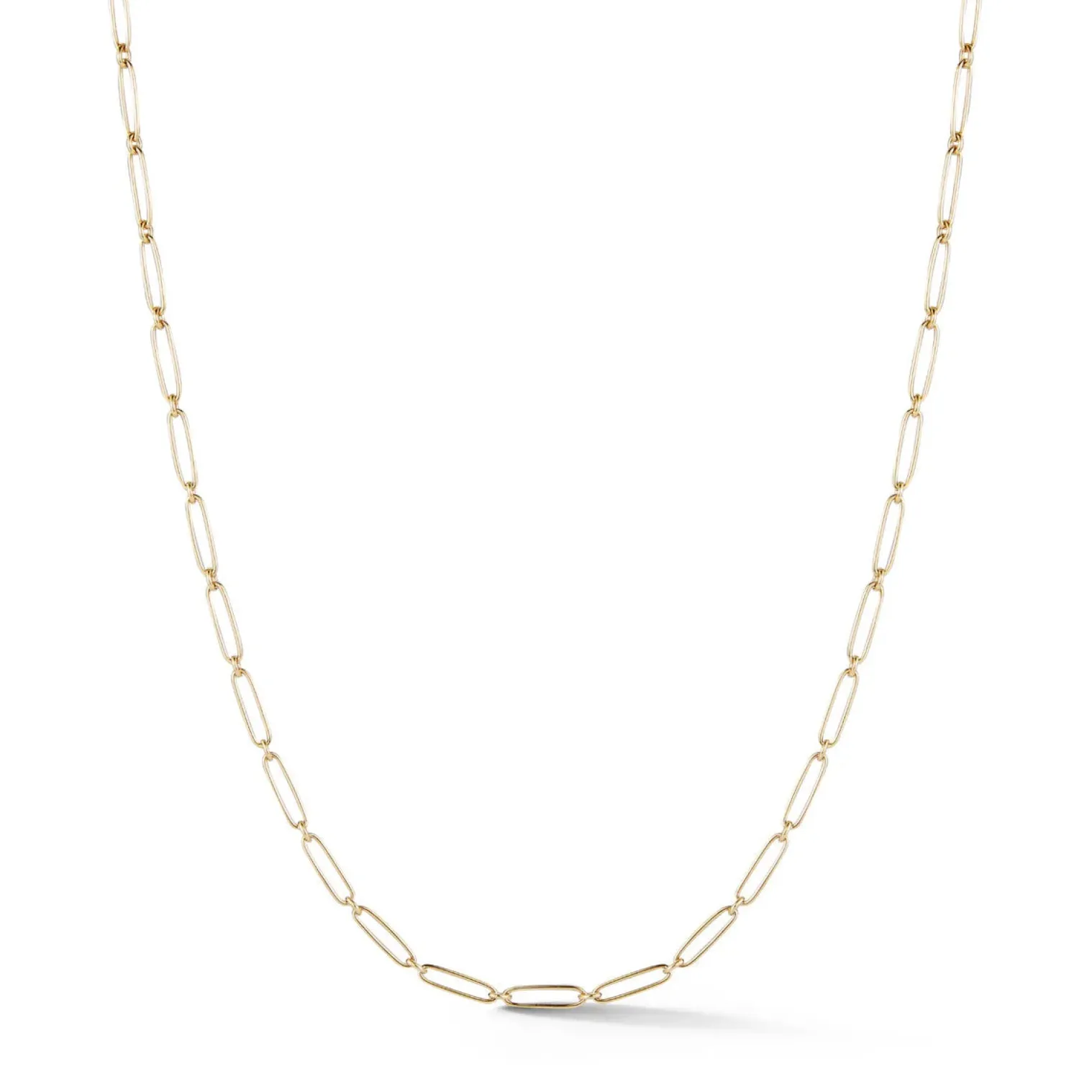 Alternating Link Grover Chain in yellow gold