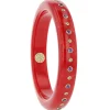 Bakelite Bangle with Amethyst and Yellow Sapphire