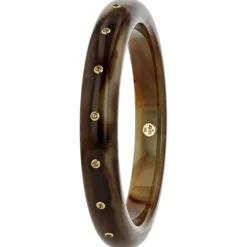 Bakelite Bangle with Citrine