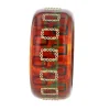 Bakelite Bangle with Citrine, Rhodolite Garnet, Peridot and Blue Sapphire