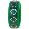 Bakelite Bangle with White Topaz