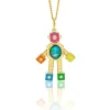 Black Opal Galaxy Van Robot in Yellow Gold