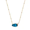 Blue Chalcedony Large Sienna Scarab Necklace