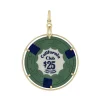 California Club Las Vegas Chip Pendant in Yellow Gold