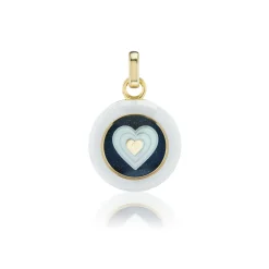 Carpe Diem Aventurine Mosaic Heart Charm