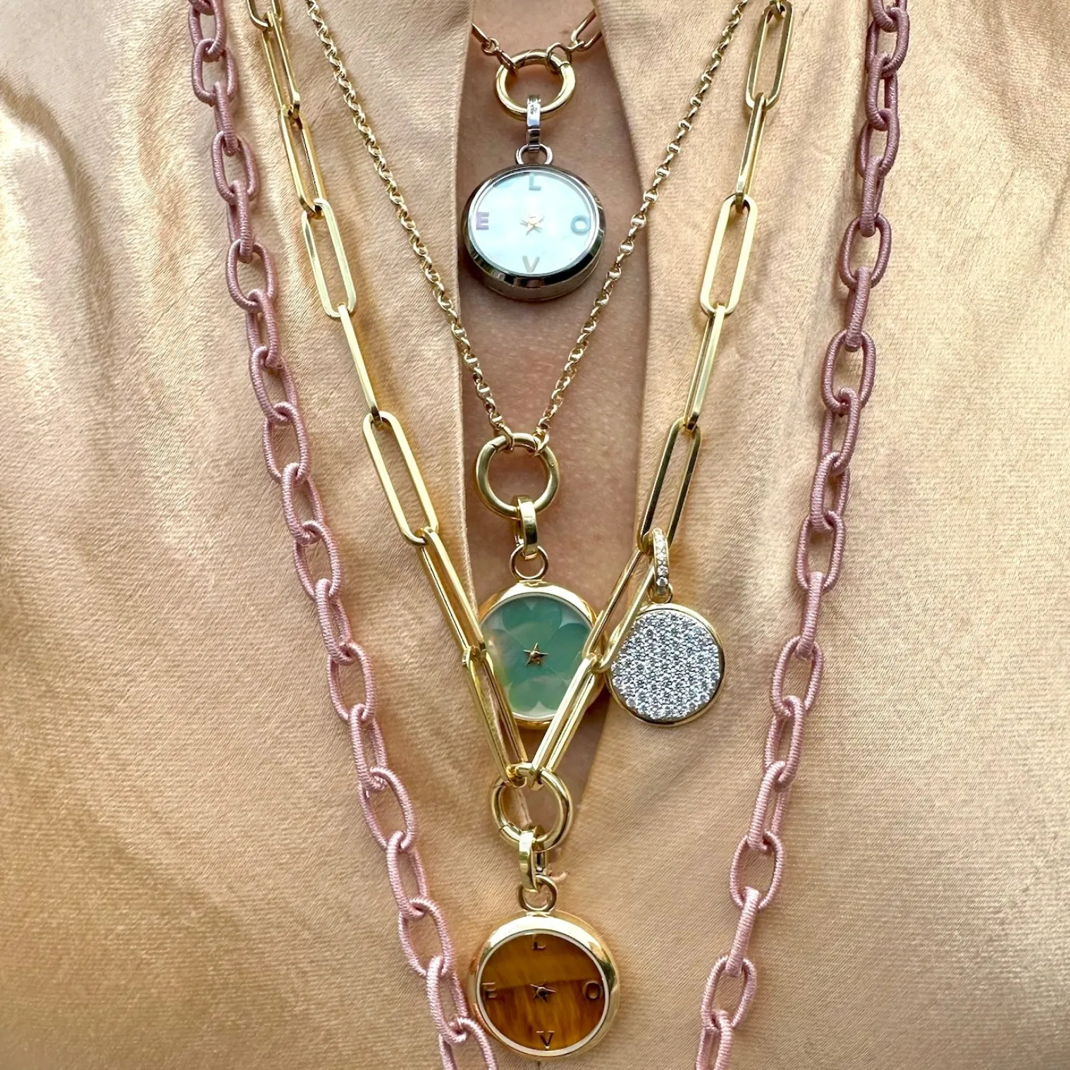 Carpe Diem Tiger's Eye LOVE Charm