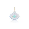 Chalcedony and Chrysoprase Eye Charm