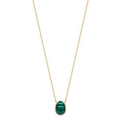 Chalcedony Scarab Small Gola Necklace