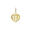 Citrine Mini Split Heart Charm
