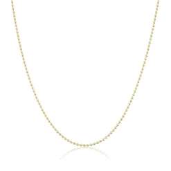Classic Ball Chain Necklace in Yellow Gold
