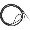 Cording Necklace in Black with Rose Gold