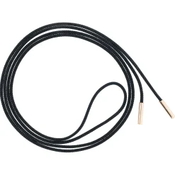 Cording Necklace in Black with Rose Gold