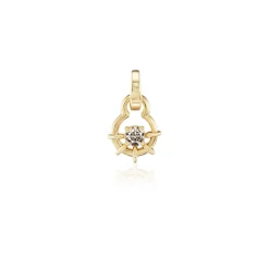 Desert Diamond Louise Charm in Yellow gold
