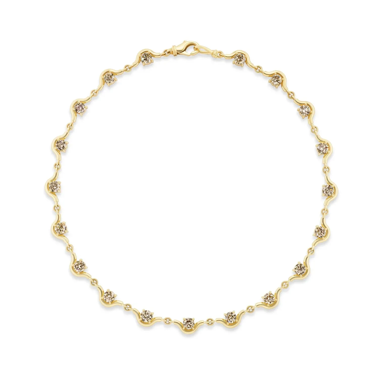 Desert Diamond Louise XL Necklace in Yellow Gold
