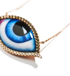 Diamond Grand Bleu Necklace in Rose Gold