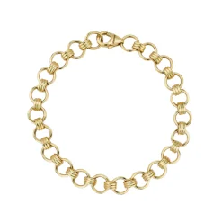 Everett Link Bracelet in Yellow Gold