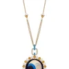 Eyes Wide Citrine Pendant in Yellow Gold