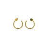 Fancy Color Pear And Cushion Cut Pavé Eclipse Earrings Hoops