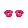 Flamingo Pink Tarallo Earrings in Silver