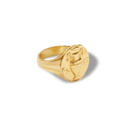 Greek Pothos Ring in Yellow Gold