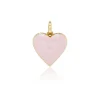 Green and Coral Amortentia Double Sided Heart Charm