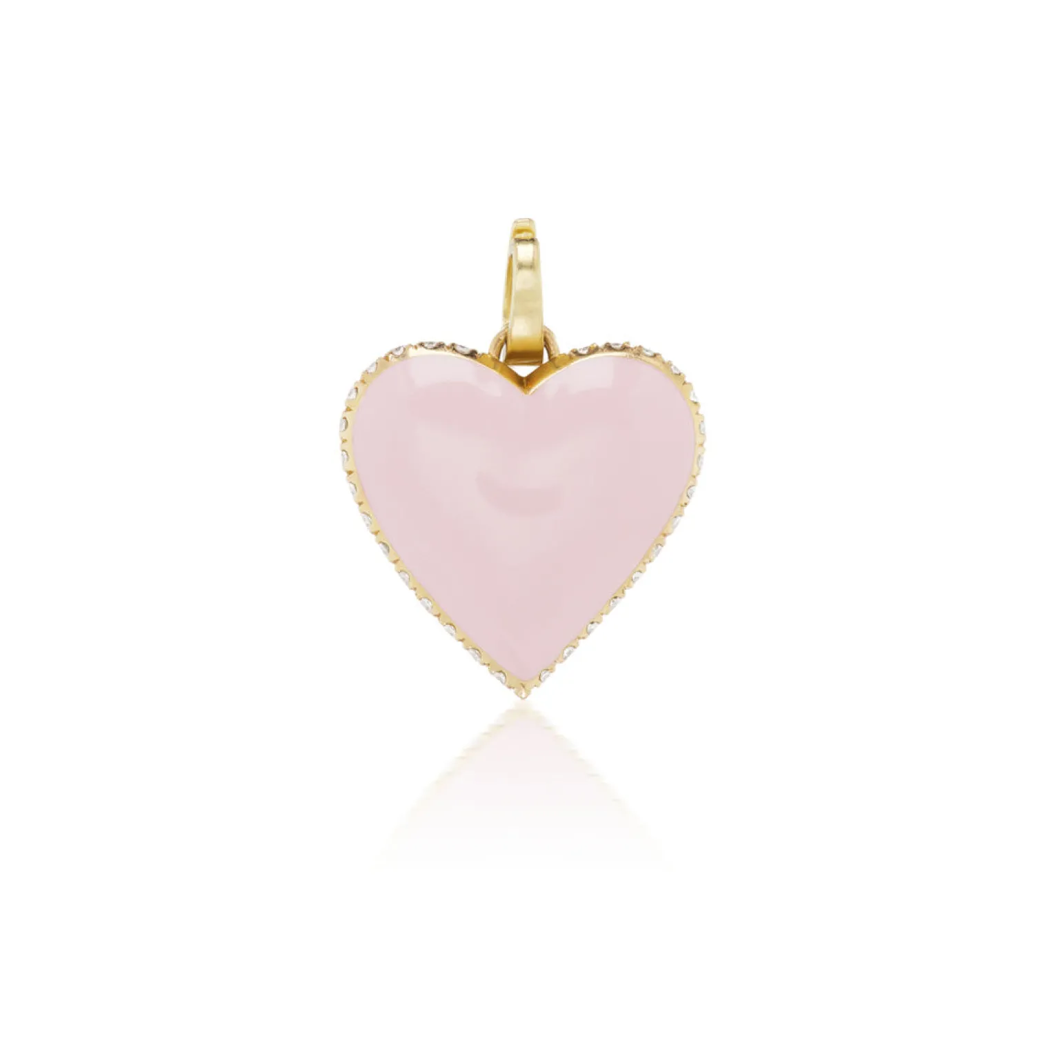 Green and Coral Amortentia Double Sided Heart Charm