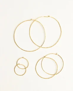 Maxi Dayal Hoop Earrings in Yellow Gold