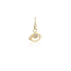 Mini Diamond Bead Eye Charm