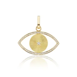 Ora Gold Silk Diamond Eye Charm