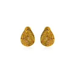 Pavé Diamond Teardrop Stud Earrings