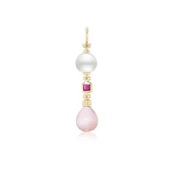 Porto V11 Multi-Gemstone Pendant in Yellow Gold