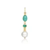 Porto V6 Multi-Gemstone Pendant in Yellow Gold