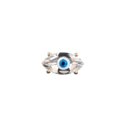 Rock Crystal Fortuneye Stud