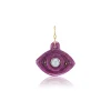 Ruby and Tahitian Pearl Stone Eye Charm