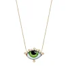Russe Grand Vert Eye Necklace in Yellow Gold