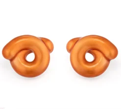 Savanna Orange Tarallo Earrings in Silver