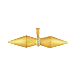 Seed Vessel Pendant in Yellow Gold