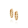 Small Demetra Hoops with White Diamonds