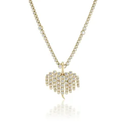 Small Diamond Fringe Charm