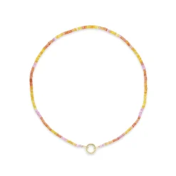 Sunset Sapphire Beaded Necklace