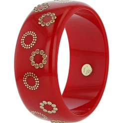 Thick Red Bakelite Bracelet