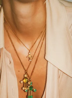 Van Nano Heart Chain in Yellow Gold
