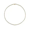 White Diamond Rainsun Heart Necklace in Yellow Gold