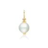 White Pearl Pendant in Yellow Gold