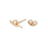 Yellow Gold Mini Loop Earring